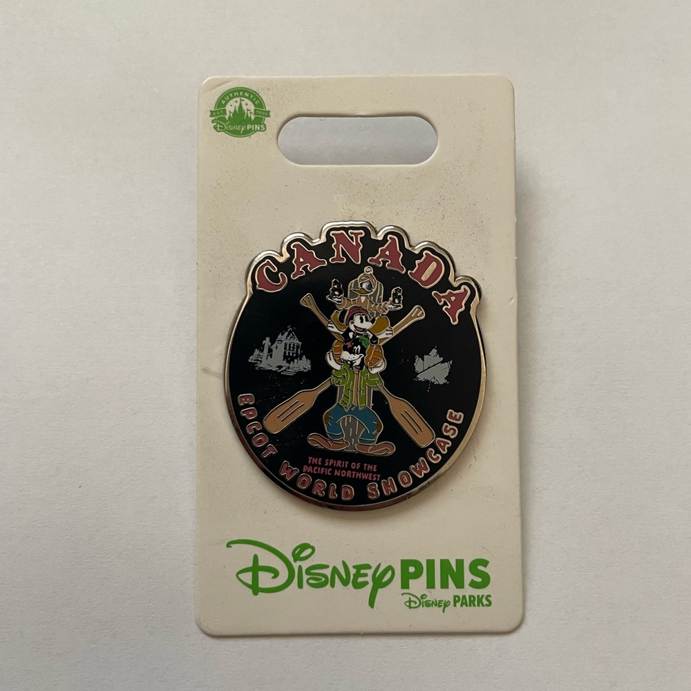 Disney Park Pin Trading Mickey Mouse & Goofy Canada Epcot World Showcase